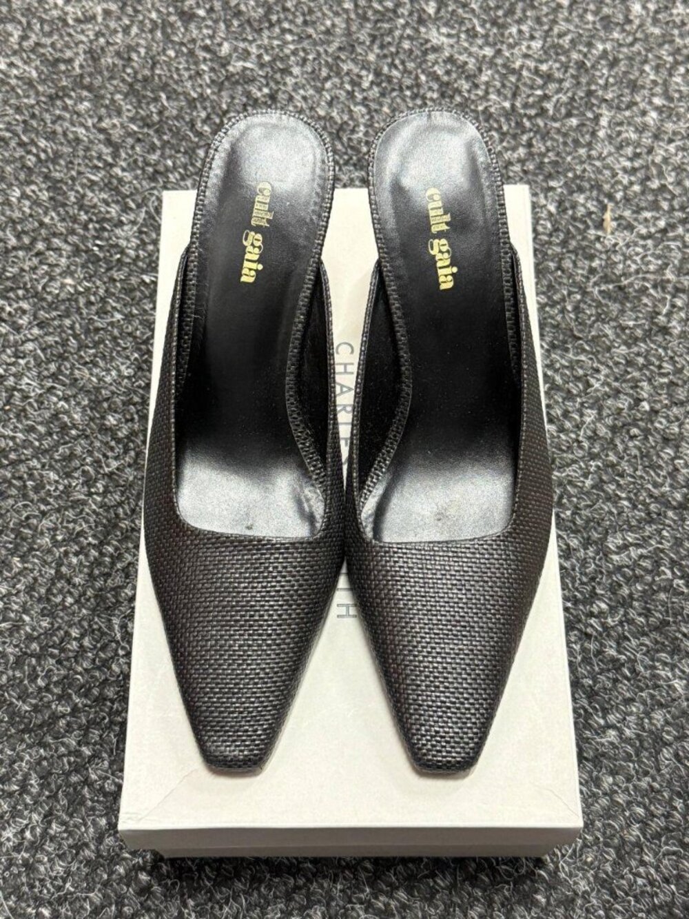 Cult gaia harlow metallic mule heels - Picture 2 of 3